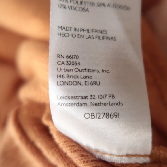 NWT Anthropologie Pilcro Diana Ruffled Raglan Long Sleeve Pullover Orange Sz XXS - Picture 13 of 14